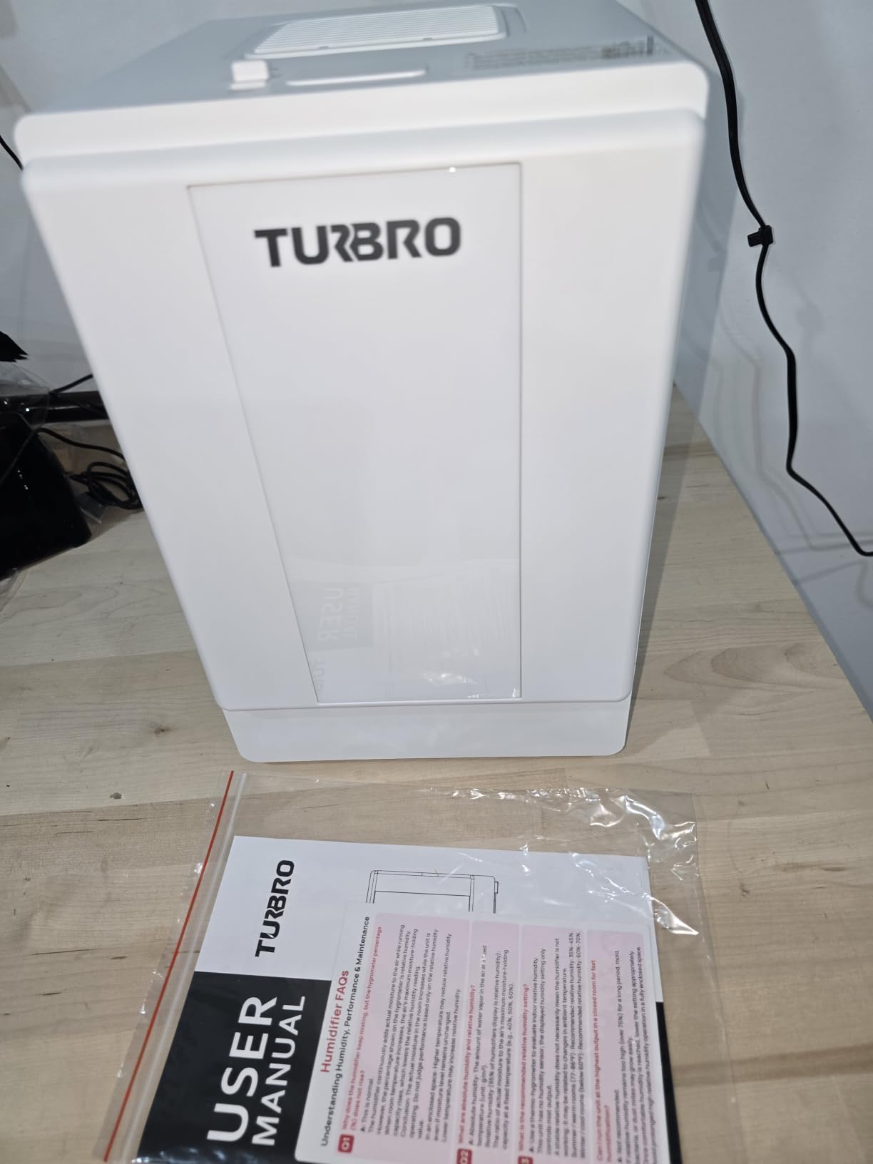 TURBRO 4L Stainless Steel Warm Mist Humidifier, 500mL/h Steam Vaporizer | Dishwasher Safe, Filter-Free, ETL-Certified, Auto Shut-off, Child Lock, No White Dust, Sleep Mode for Bedroom customer photo 2