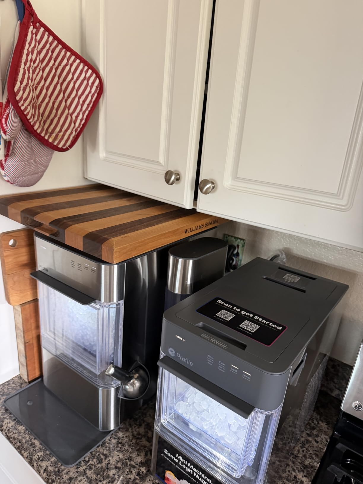 GE Profile Opal MINI PRO Nugget Ice Maker w/Side Tank, Portable Countertop Pebble Ice Machine, 36 lbs/Day, Top Fill, 6 Pack Descaler & Scoop, Stainless Steel customer photo 1