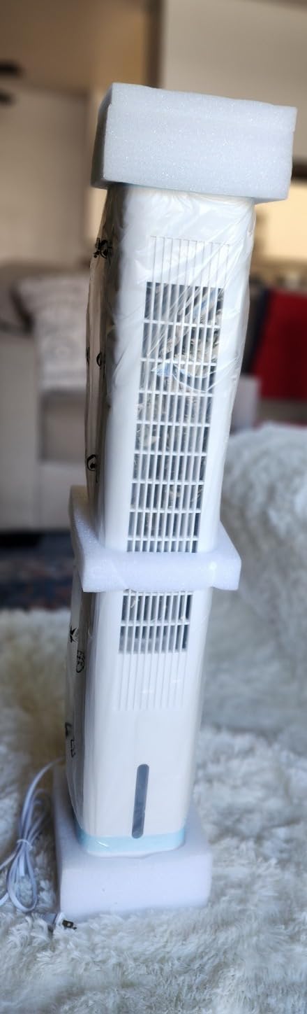 Mini Air Conditioner, Personal Air Cooler w/ 7-Color Night Light, 3-Level Humidify, 3 Speeds,USB Powered Evaporative Air Cooler, Small Desktop Air Conditioner Portable for Room Bedroom Office customer photo 2