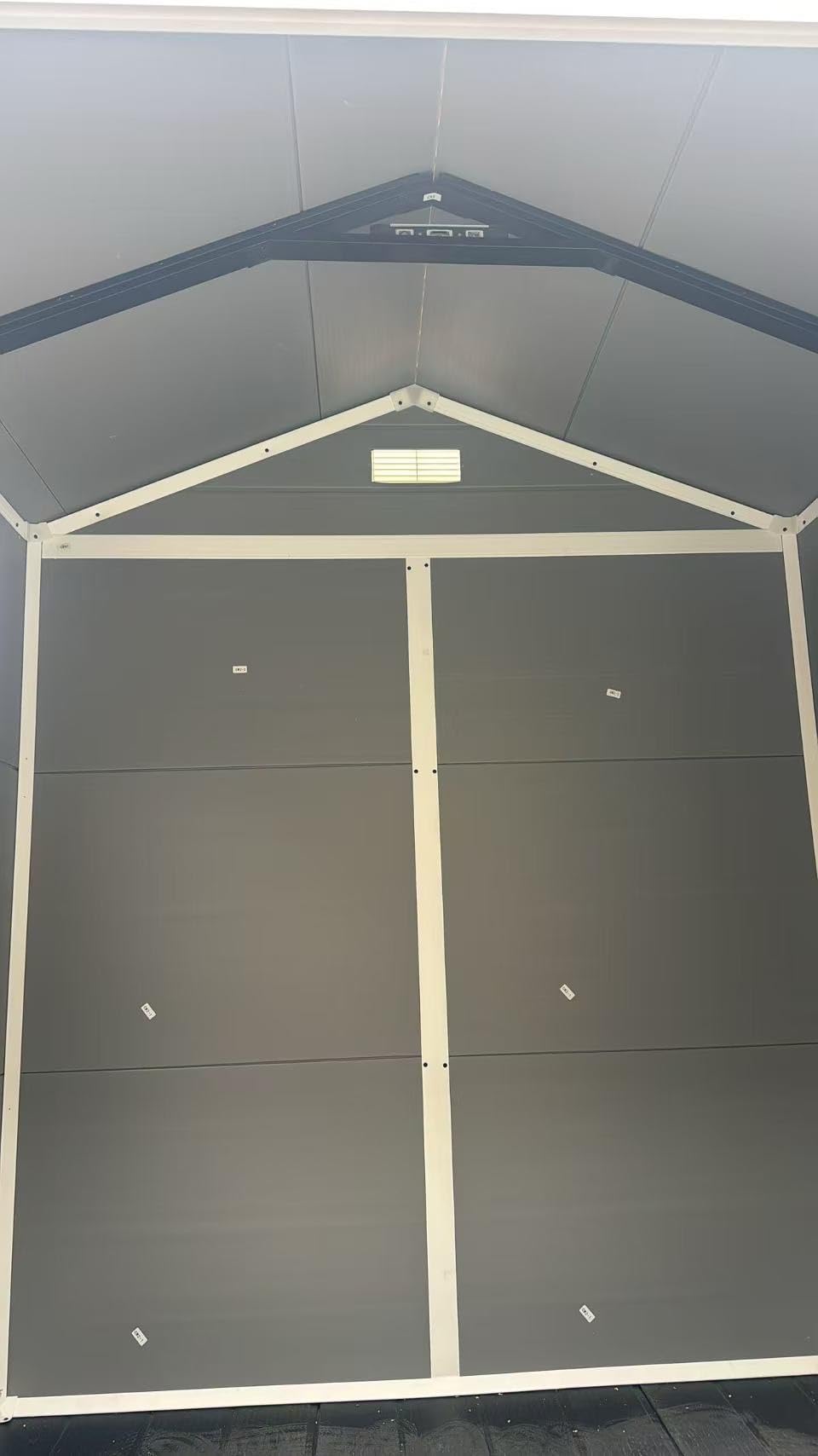 Patiowell 6x4 FT Resin Outdoor Storage Shed with Floor, Light Gray | Plastic Outside Sheds with Window, Garden Tool Shed with Lockable Door, For Patio Storage, Backyard customer photo 1