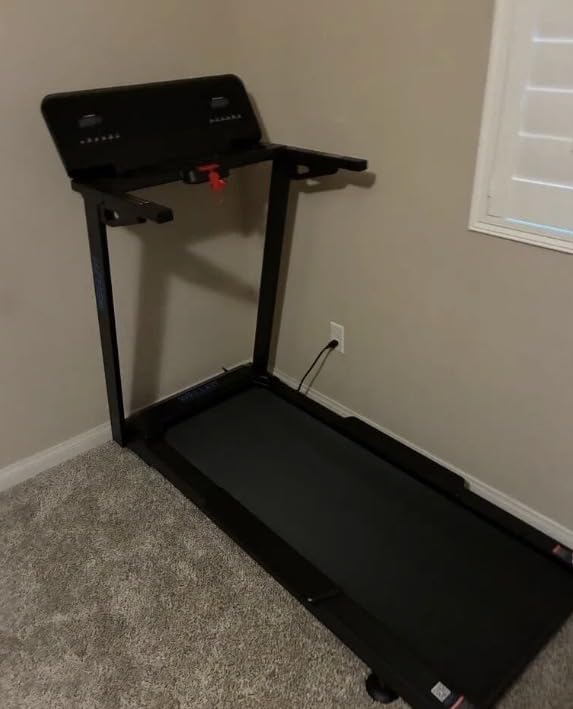 WELLFIT Treadmill with 15% Auto Incline, Foldable Heavy Duty Treadmill | 5.0HP, 10 MPH, 500 lbs Capacity, 20'' x 50'' Running Area Treadmills with Pulse Sensor, Bluetooth Player & Large LED Display customer photo 1