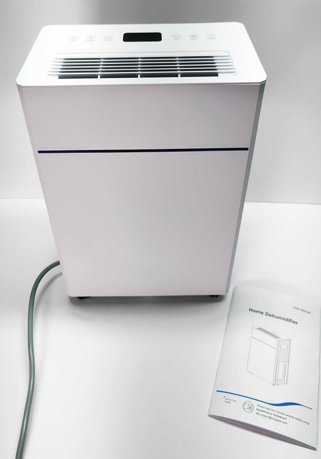 VEAGASO Dehumidifier for Basement, 32 Pints, 2500 Sq.Ft, 38dB Quiet | 38dB quiet sleep mode, auto-defrost for cold basements, drain hose included, 3 modes, 24H timer, ideal for bedroom & garage customer photo 1