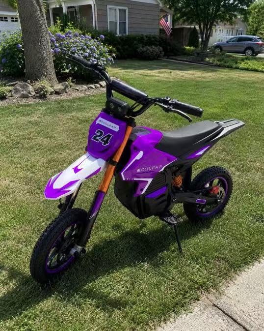 K2 Kids Electric Dirt Bike, 36V 850W Peak Motor, 20 MPH, 18-Mile Range, 3-Speed Modes, Dual Suspension & Disc Brake, Electric Motorcycle for Kids Ages 4-10 customer photo 2