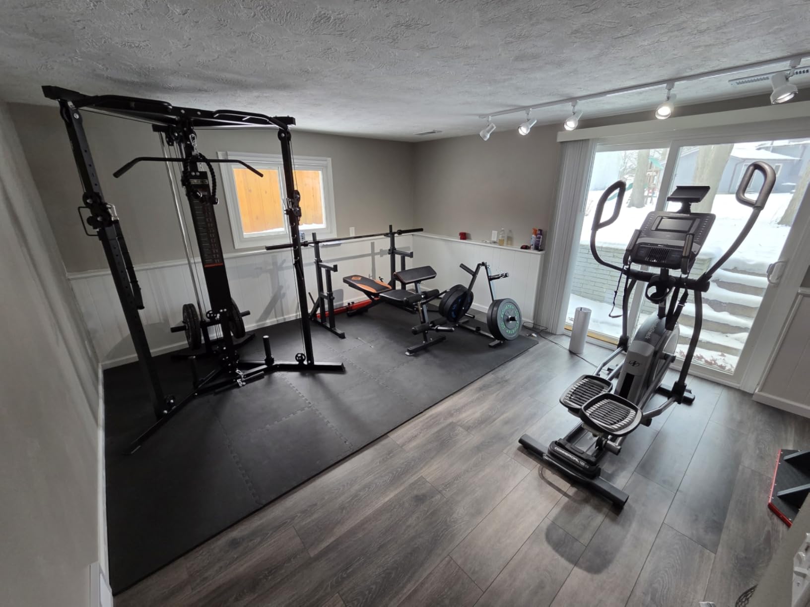 CC01 Cable Crossover Machine with High and Low Pulley System, Functional Trainer with Pull Up Bars and Optional Bundle, Cable Machine for Home Gym Power Workout customer photo 2