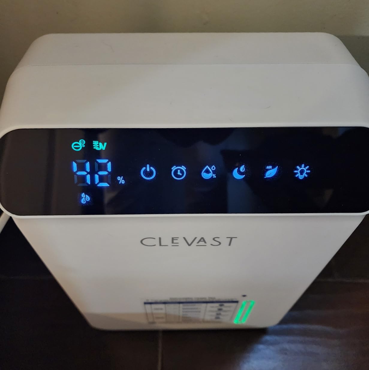 CLEVAST Small Dehumidifier for Bathroom, Bedroom, Quiet Operation, Portable | 30 oz Water Tank, Auto Shut-Off, Compact Mini Ultra-Quiet 24dB Dehumidifier for Closet, Camper & Small Spaces customer photo 1