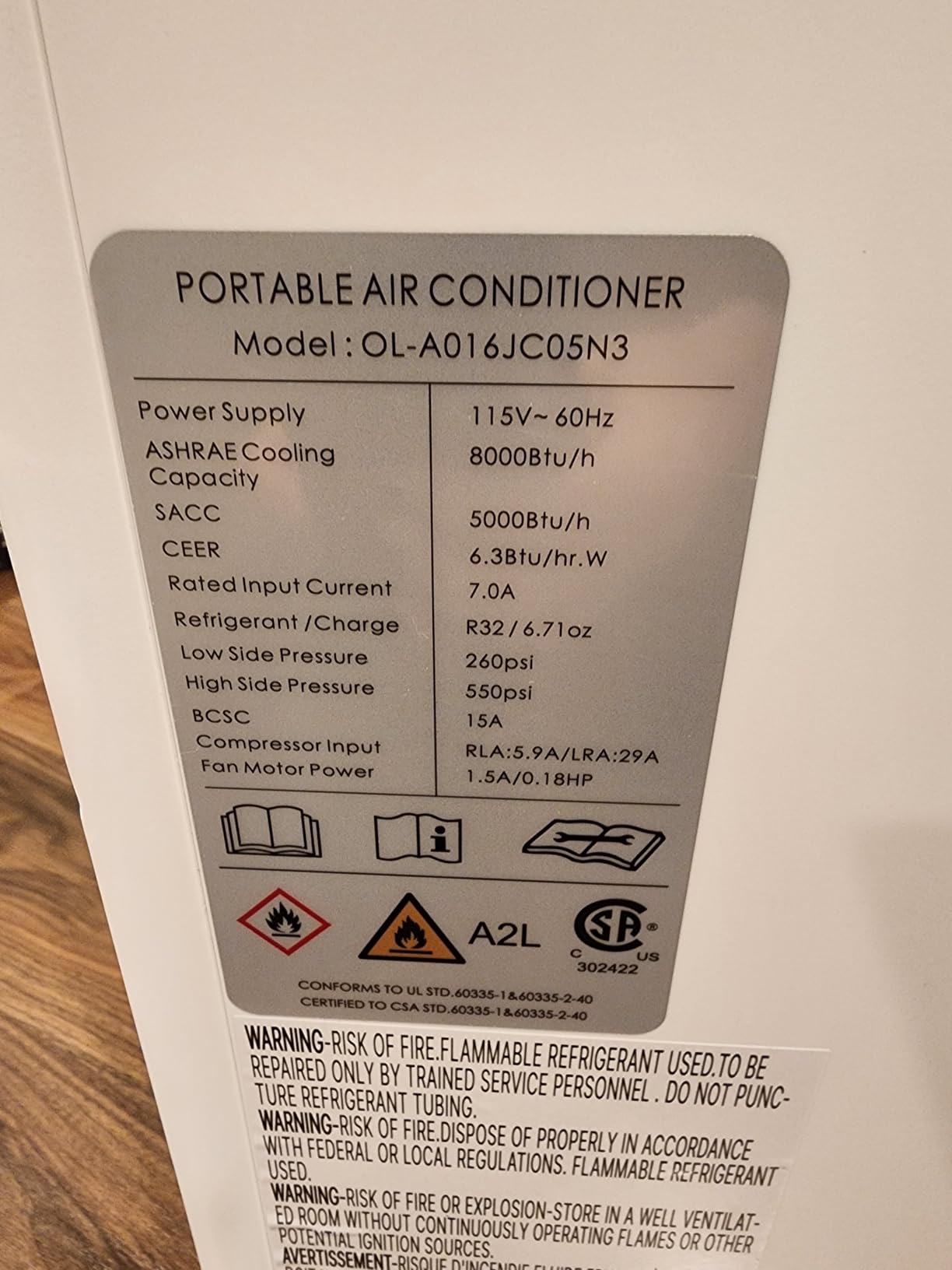 Portable Air Conditioners 8,000 BTU, Quiet Air Conditioner with WiFi/App Control, 24H Timer, Dehumidifier, Fan, Cooling, Sleep Modes 4-in-1 AC Unit for Room with Window Kit, for Bedroom/Office customer photo 1