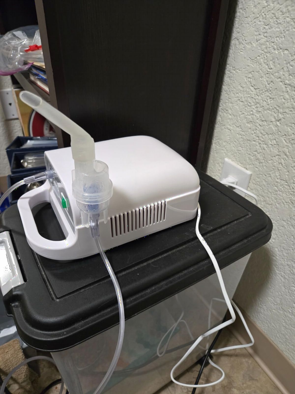Nebulizer Machine for Adults & Kids with Mouthpiece and Mask, Desktop Compressor & Jet for Home Use-LUE-CNB69025-0724-4019 customer photo 1