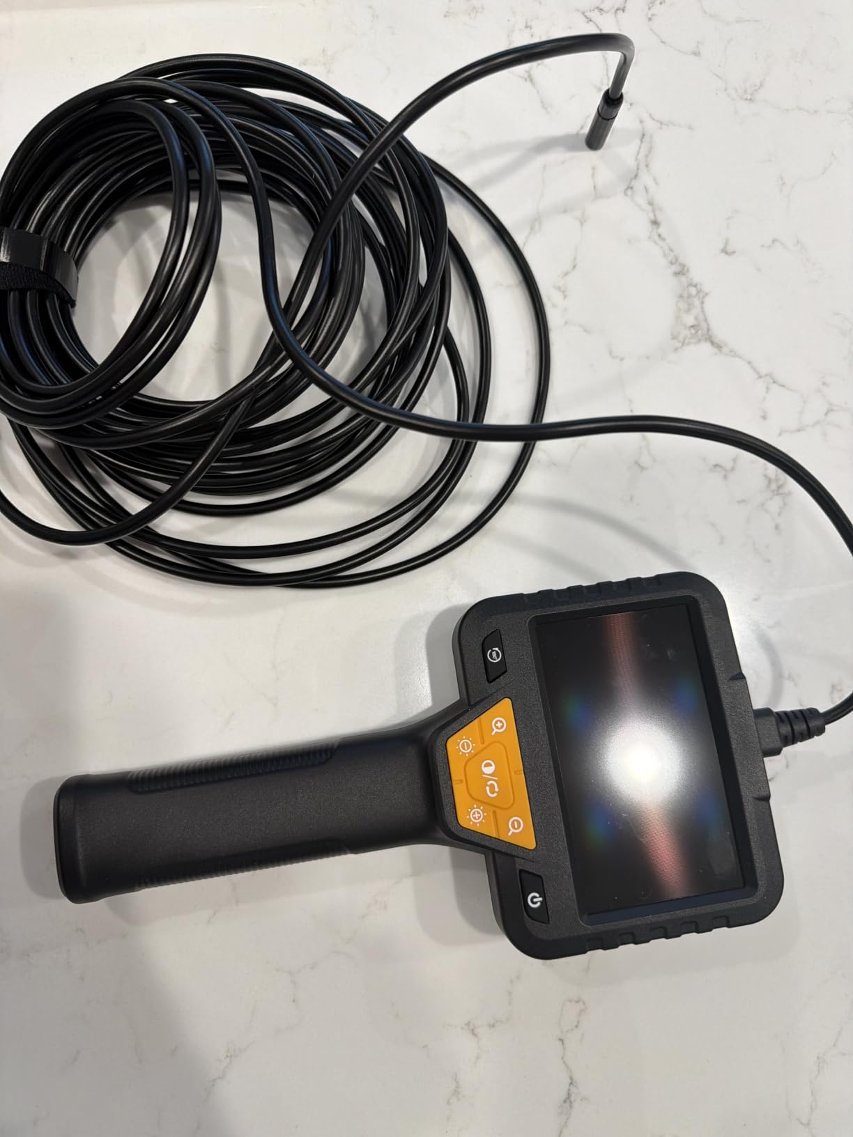 50FT Endoscope Camera with Light-1080P HD Borescope Inspection Camera | IP67 Waterproof Sewer Tools with 8 Adjustable LEDs,Snake Cameras with 4.3