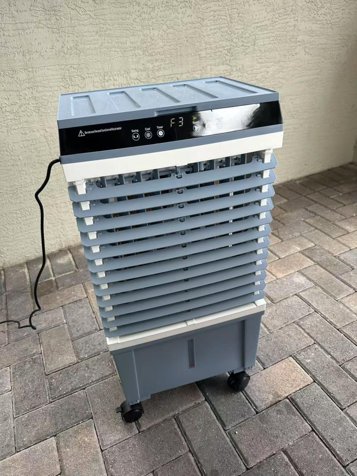 2600CFM Swamp Cooler, 4-IN-1 Evaporative Air Conditioners With 8.5 Gal Water Tank, 4 Ice Packs, Remote, 12H Timer, 120°Oscillation, 36