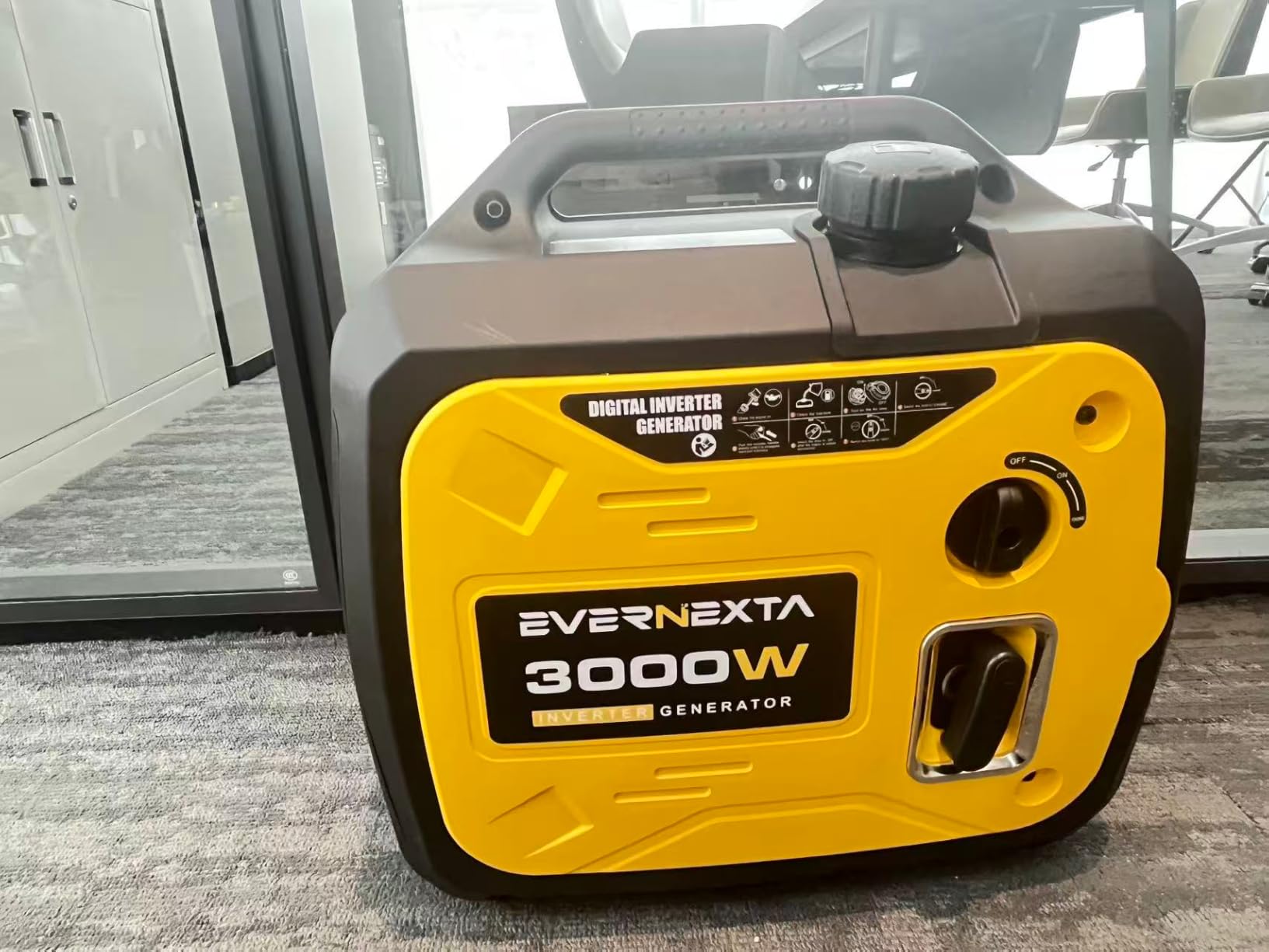 3000W Ultra Quiet Portable Gas Generator Eco Mode, EPA Compliant | Ultra-quiet 3000W power, fuel-saving Eco Mode, lightweight portable design, ideal for home backup, camping and outdoor use customer photo 1