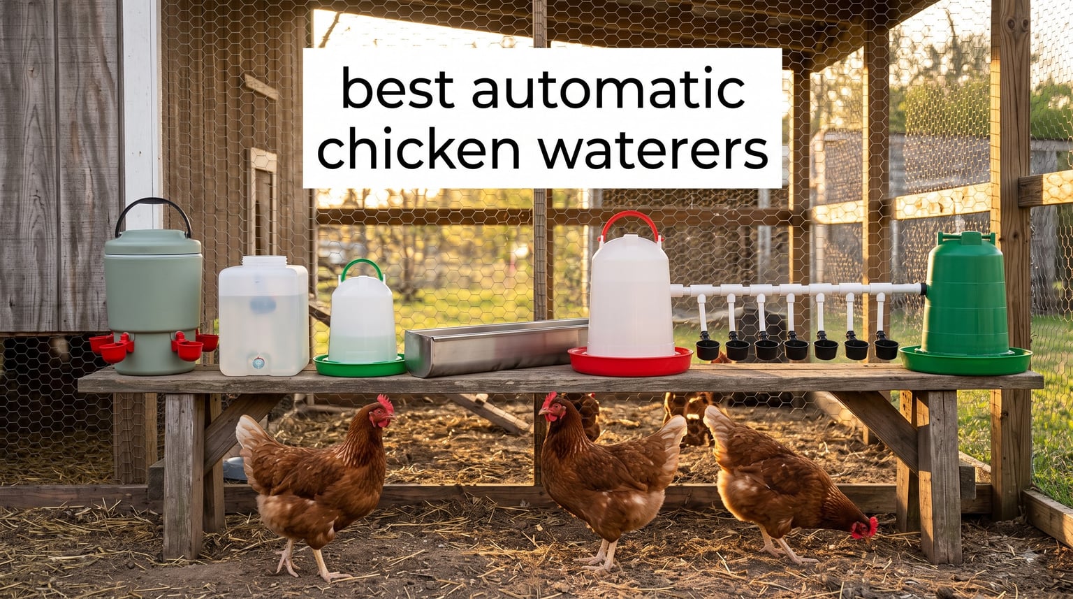 best automatic chicken waterers