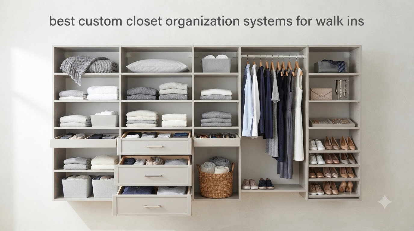 best custom closet organization systems for walk ins