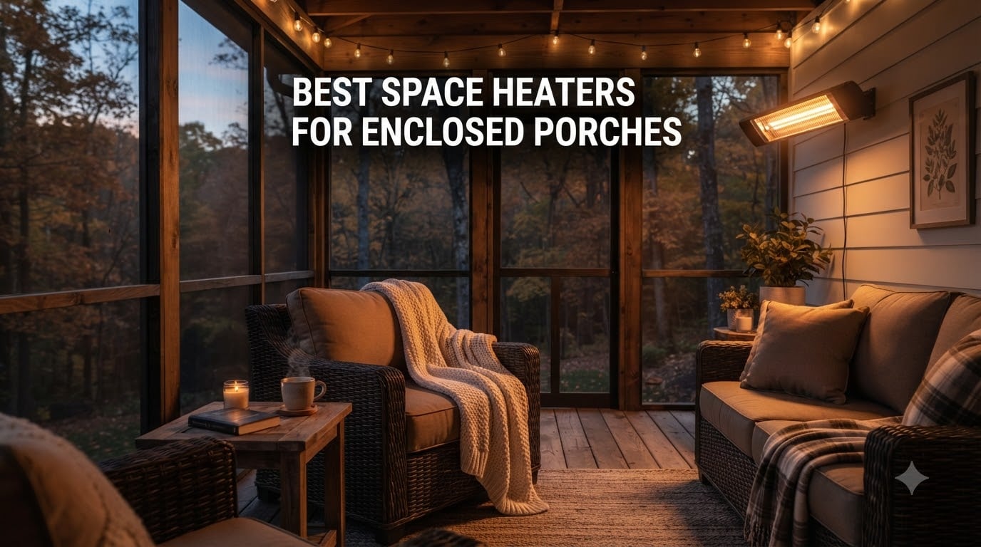 best space heaters for enclosed porches