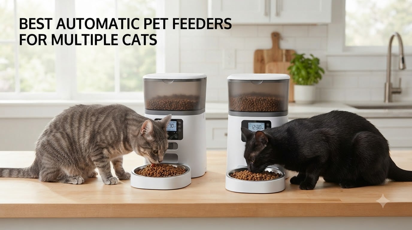 best automatic pet feeders for multiple cats