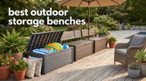 best outdoor storage benches