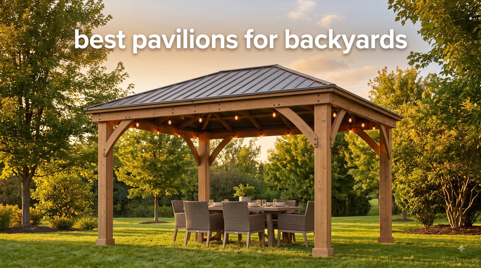 best pavilions for backyards