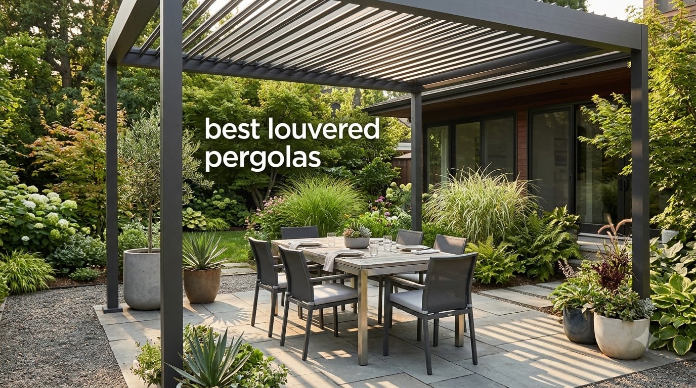 best louvered pergolas