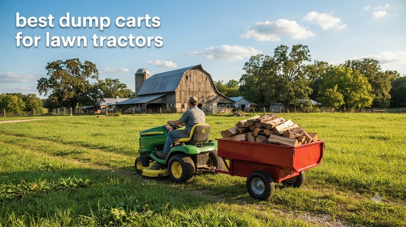 best dump carts for lawn tractors