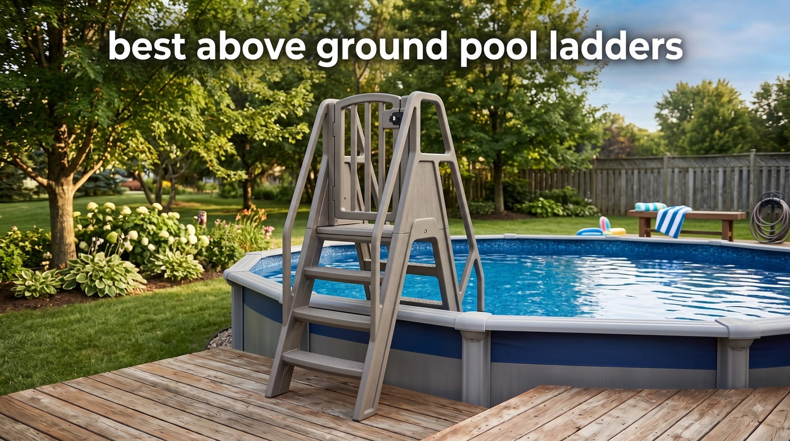 best above ground pool ladders