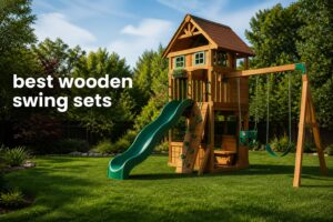 best wooden swing sets