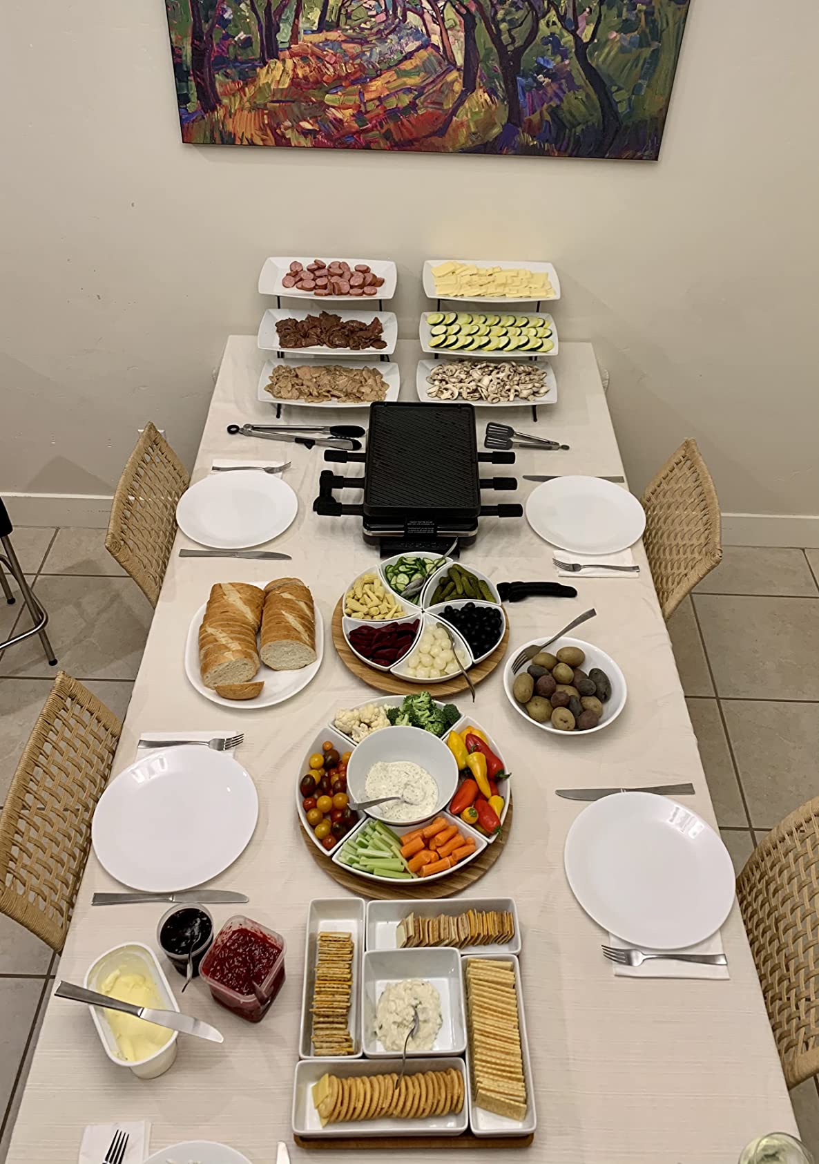 Swissmar Classic Indoor Electric Raclette Grill, Cast Aluminum Plate, Black customer photo 1