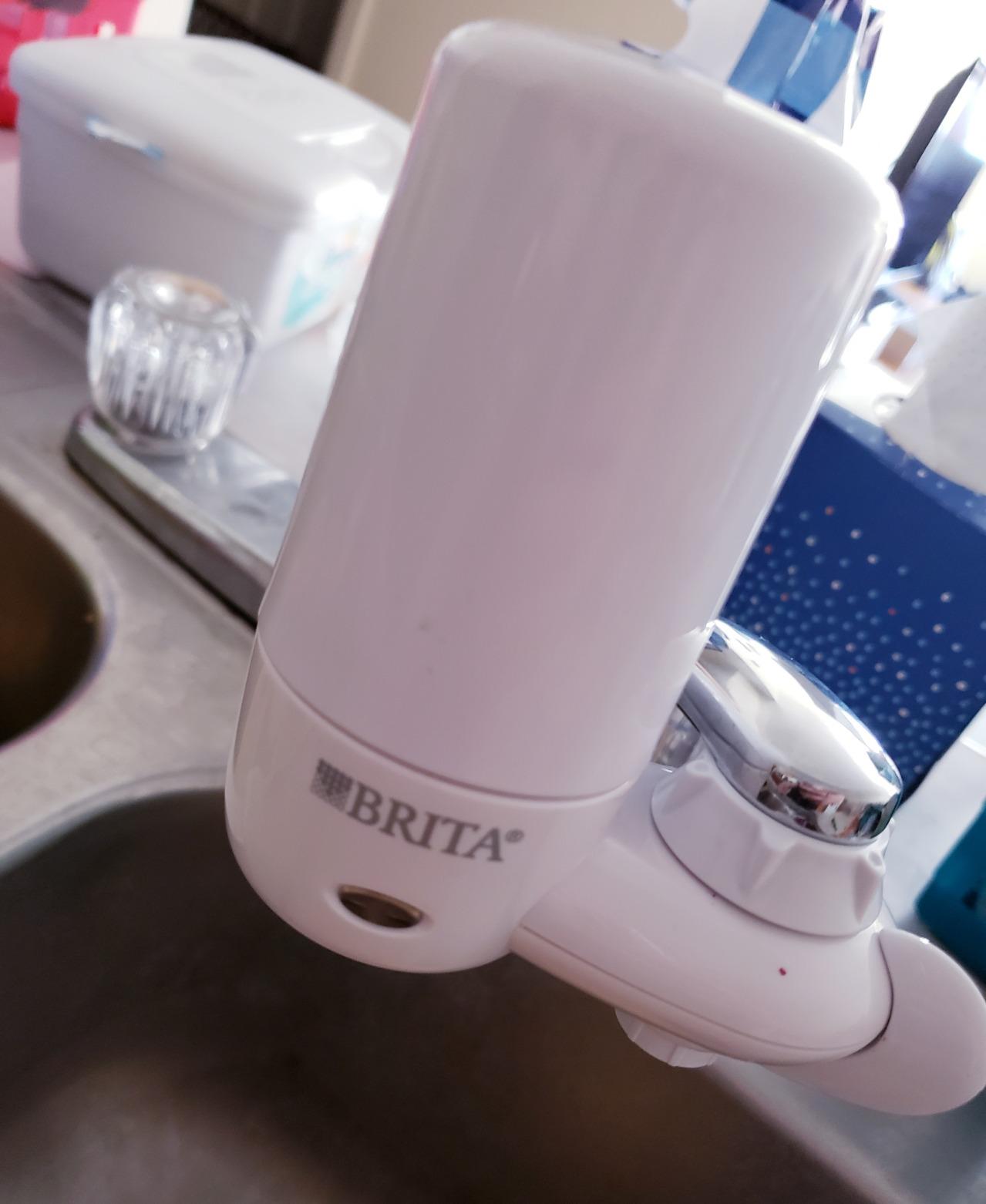 Brita Faucet Mount Water Filter System, Includes 1 Filter, White | No-Wait Filtration, Easy Install, Multi-Use Tap Water Filter for Kitchens, Bathrooms & Small Spaces customer photo 2