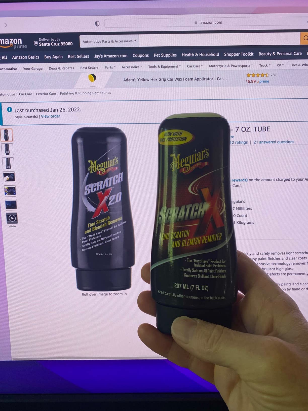 Meguiar's Scratch-X,Fine Scratch and Blemish Remover, 7 Oz customer photo 2