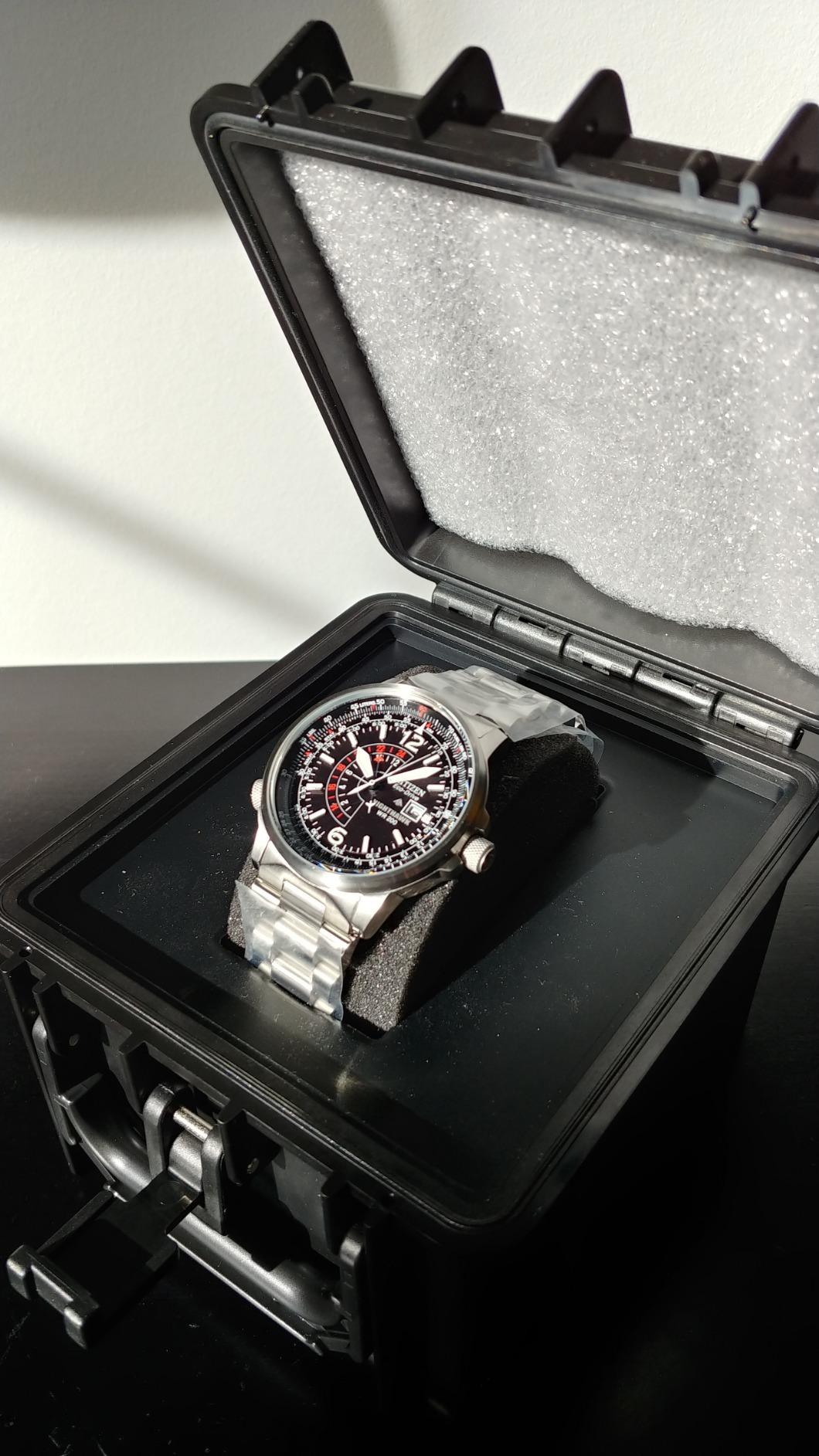CITIZEN Men's Eco-Drive Promaster Nighthawk 42mm Stainless Steel BJ7000-52E customer photo 2