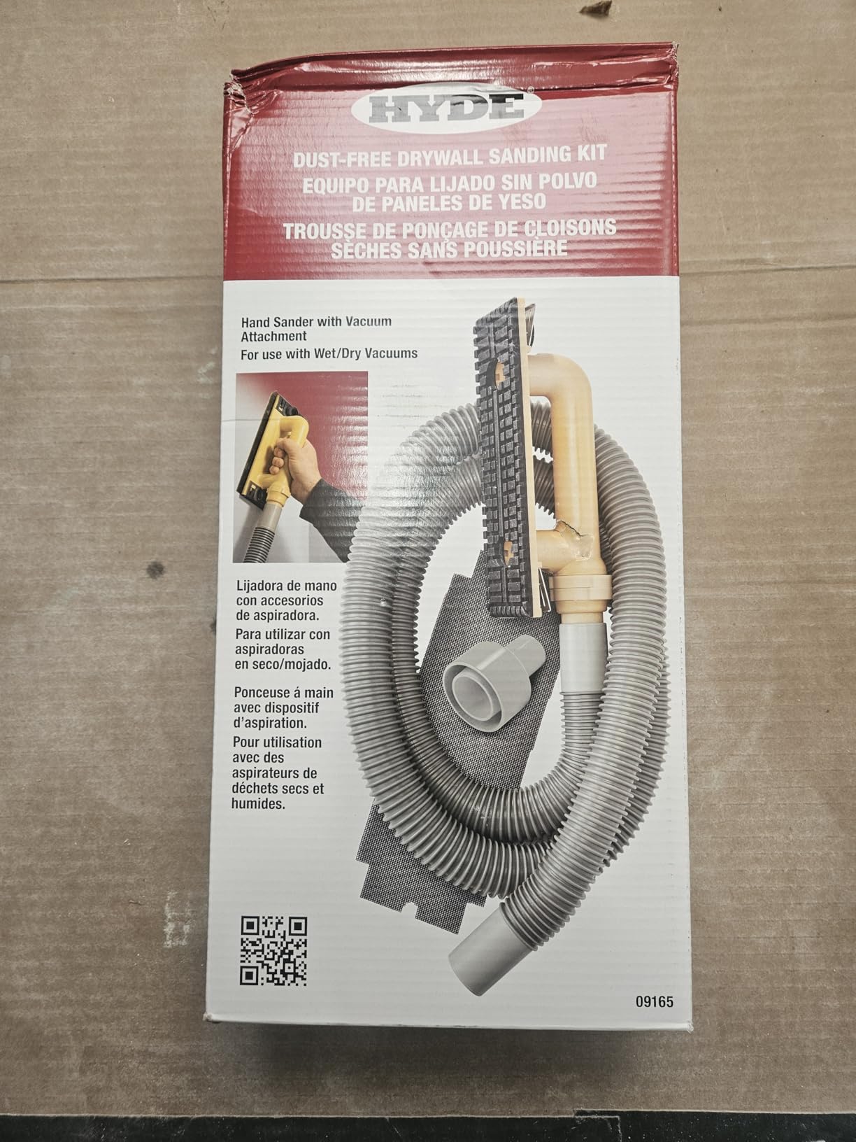 Hyde Tools 09165 Dust-Free Drywall Vacuum Hand Sander with 6-Foot Hose customer photo 2