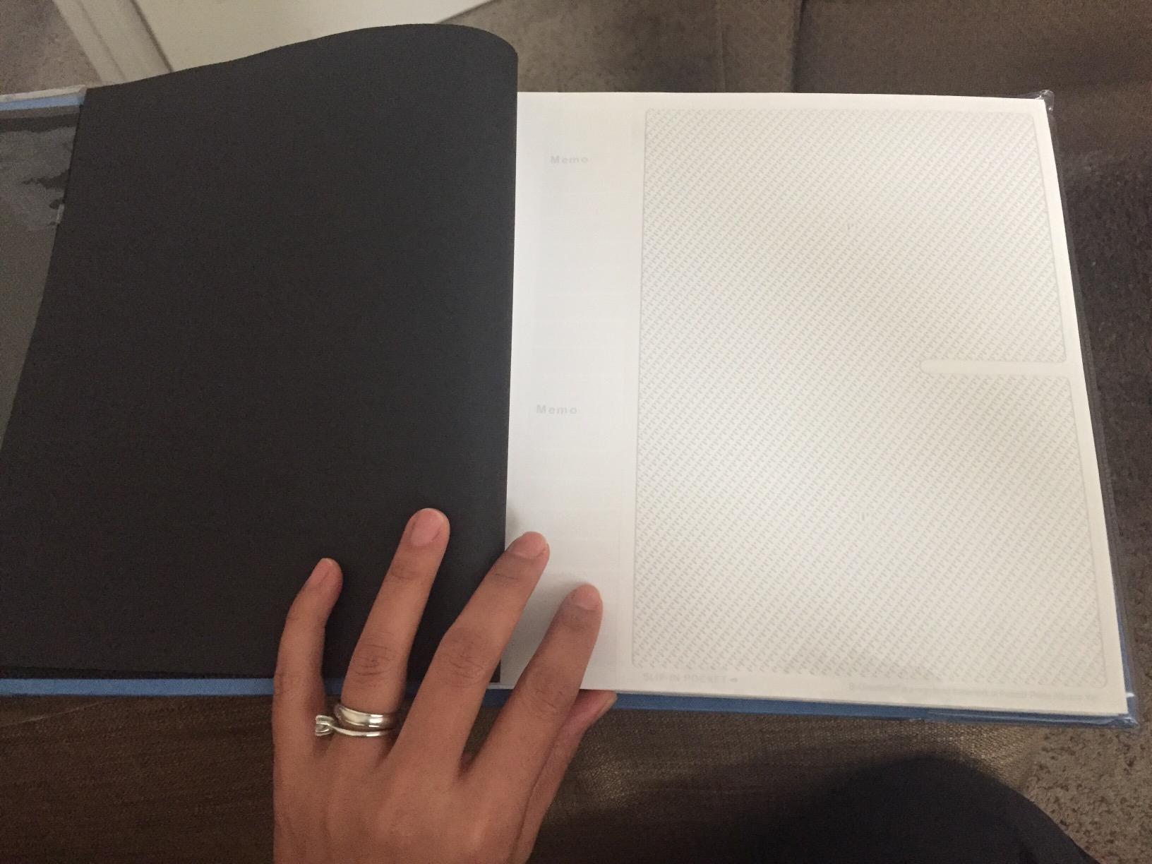 Fabric Frame Cover Photo Album 200 Pockets Hold 4x6 Photos, Sky Blue customer photo 1