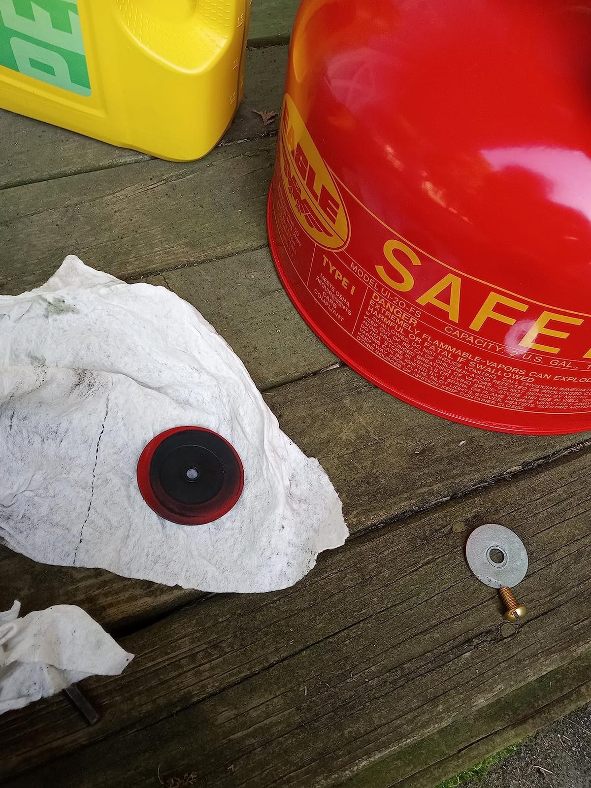 Eagle 2 Gallon Type I Red Safety Gas Can for Gasoline customer photo 1