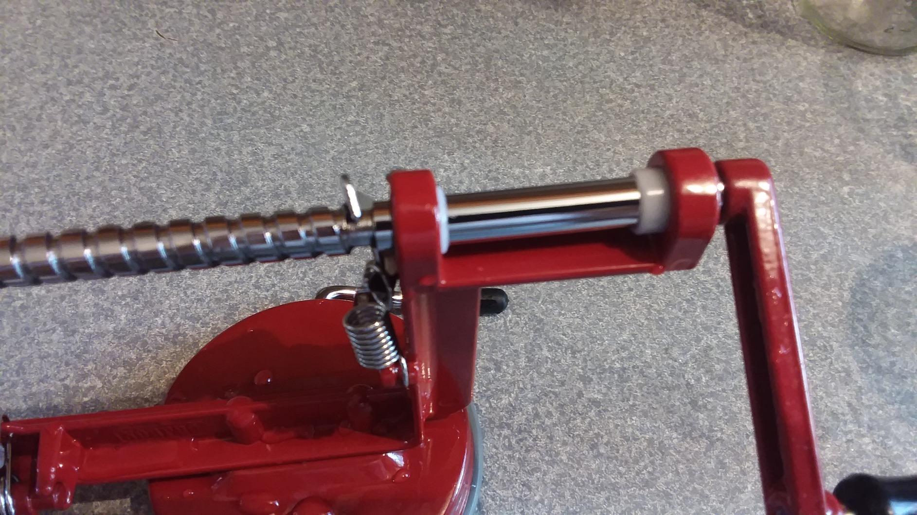 Norpro Apple Master-Apple, Potato, Parer, Slicer & Corer with Vacuum Base & Clamp,Red customer photo 2