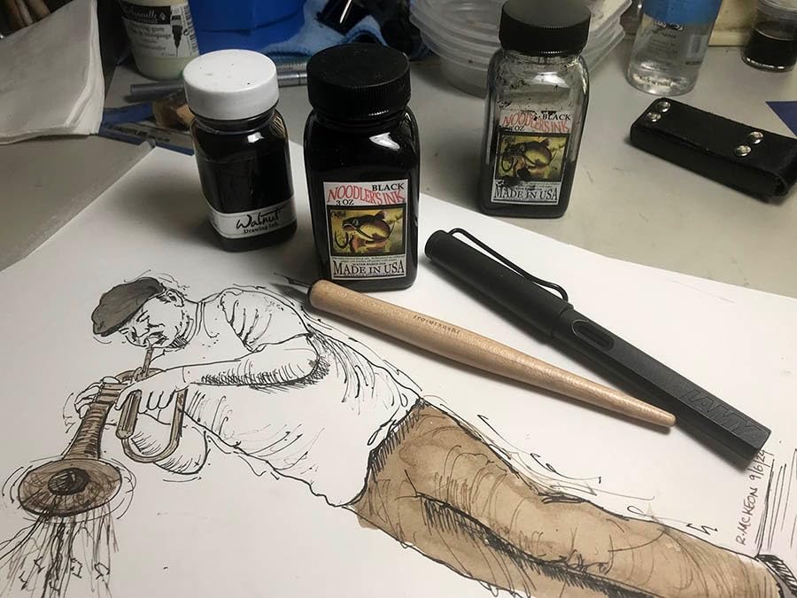 Noodler's Black Waterproof Fountain Pen Ink - Bulletproof,3 ounce customer photo 1