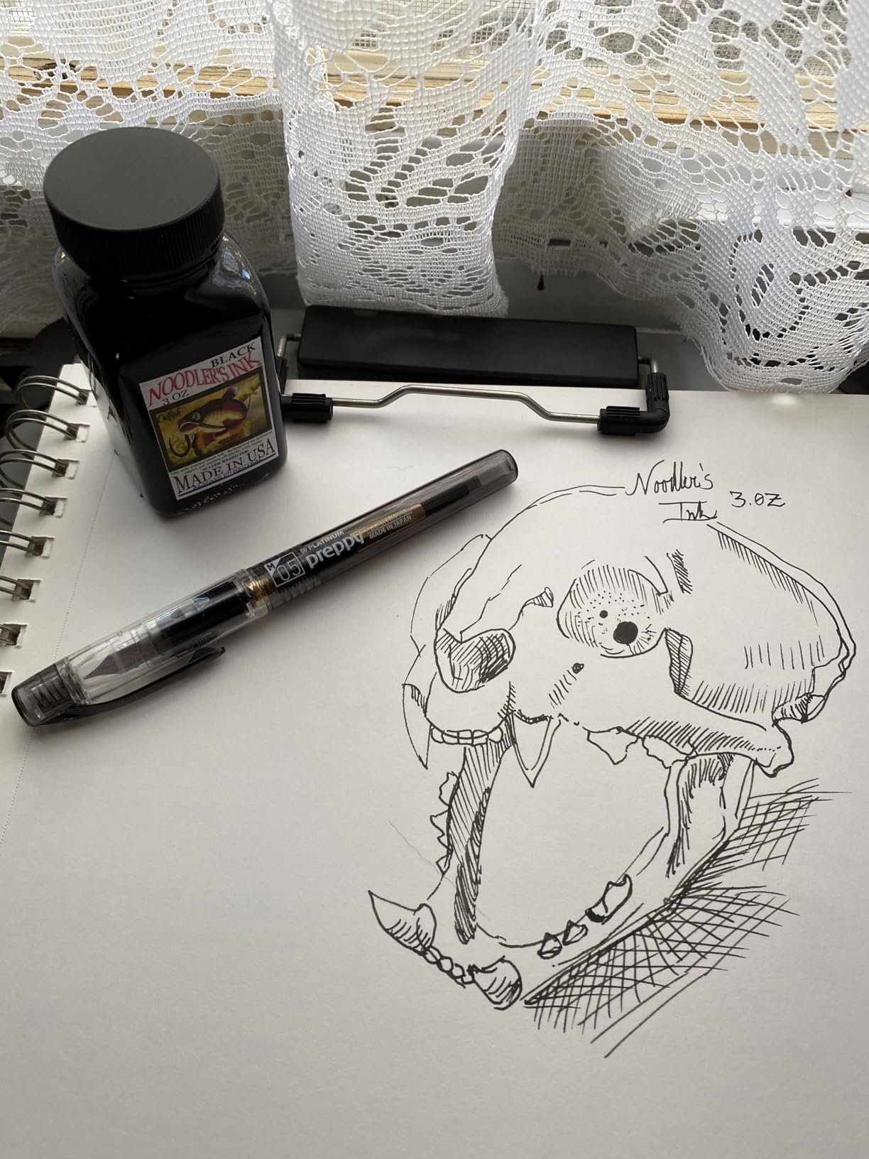 Noodler's Black Waterproof Fountain Pen Ink - Bulletproof,3 ounce customer photo 2