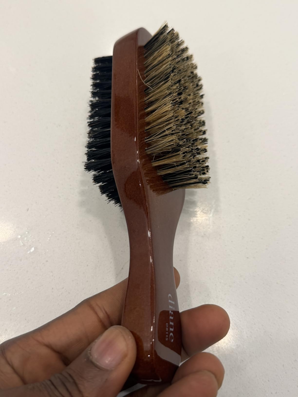 Diane Premium 100% Boar Bristle 2-Sided Club Brush for Men, Wood Handle customer photo 2