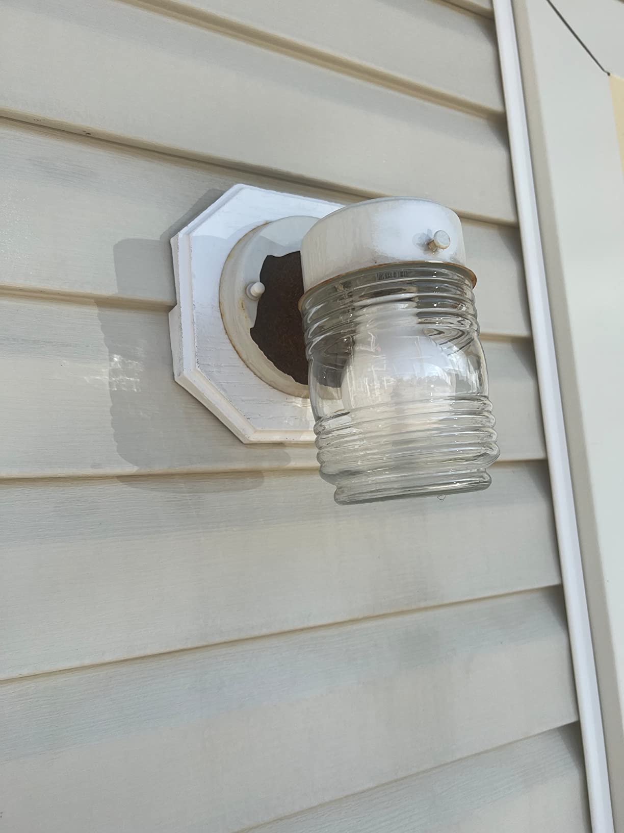 Design House Jelly Jar Outdoor Wall Light, Matte Black customer photo 1
