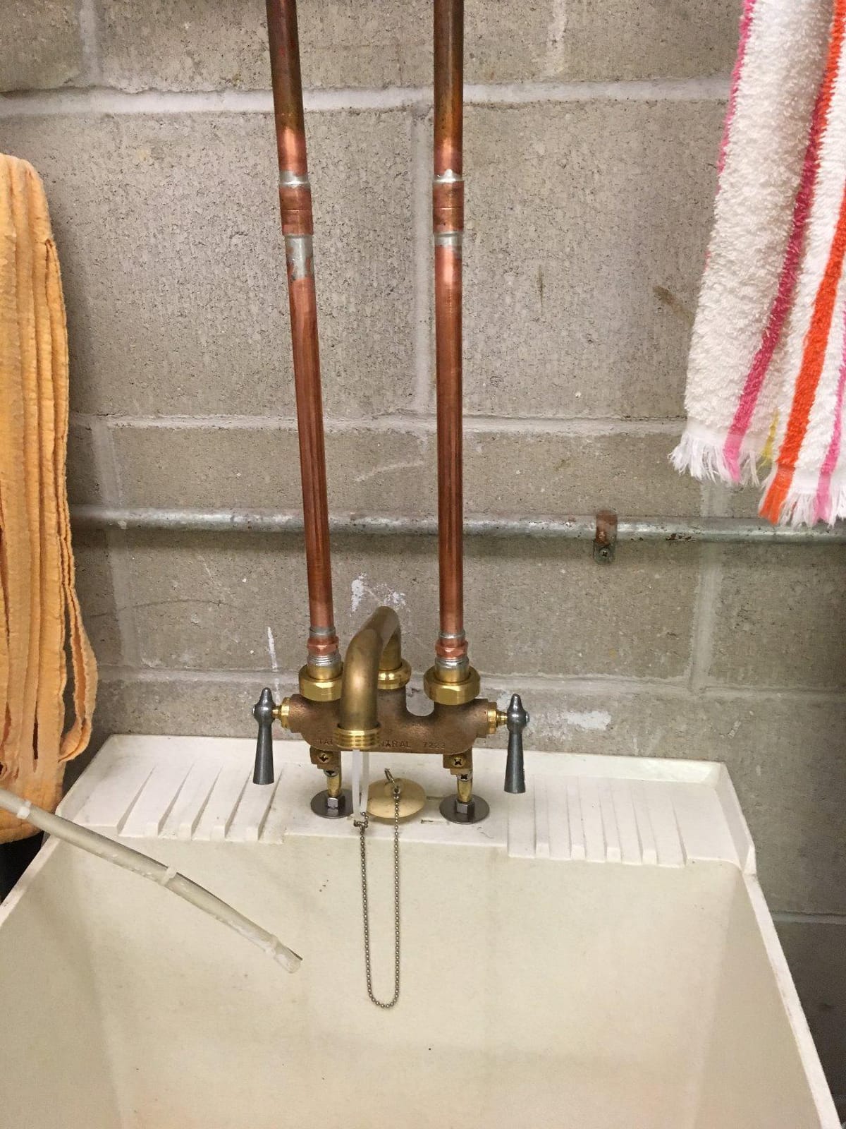 Central Brass 470 Two-Handle Laundry Faucet Commercial Quality Wall Mount Easy Installation customer photo 1