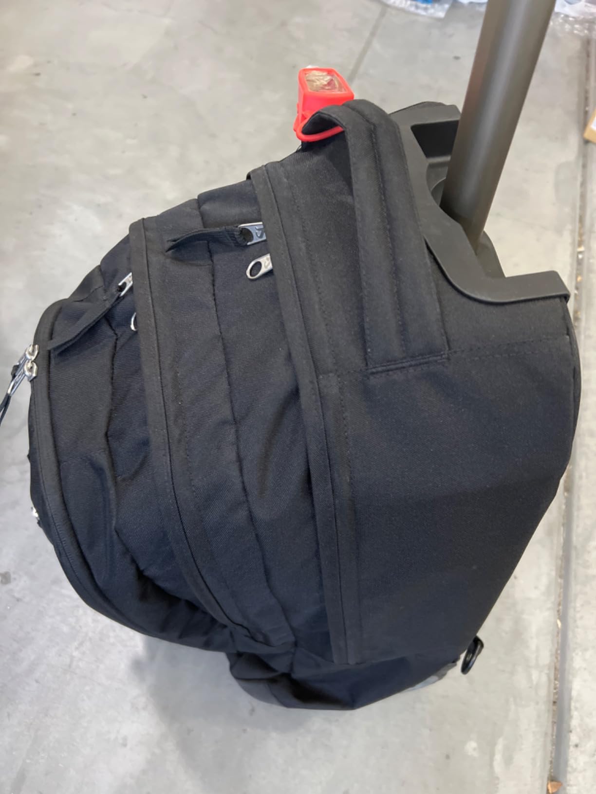 JanSport Driver 8 Rolling Backpack - Wheeled Travel Bag with 15-Inch Laptop Sleeve, One Size, Navy customer photo 2