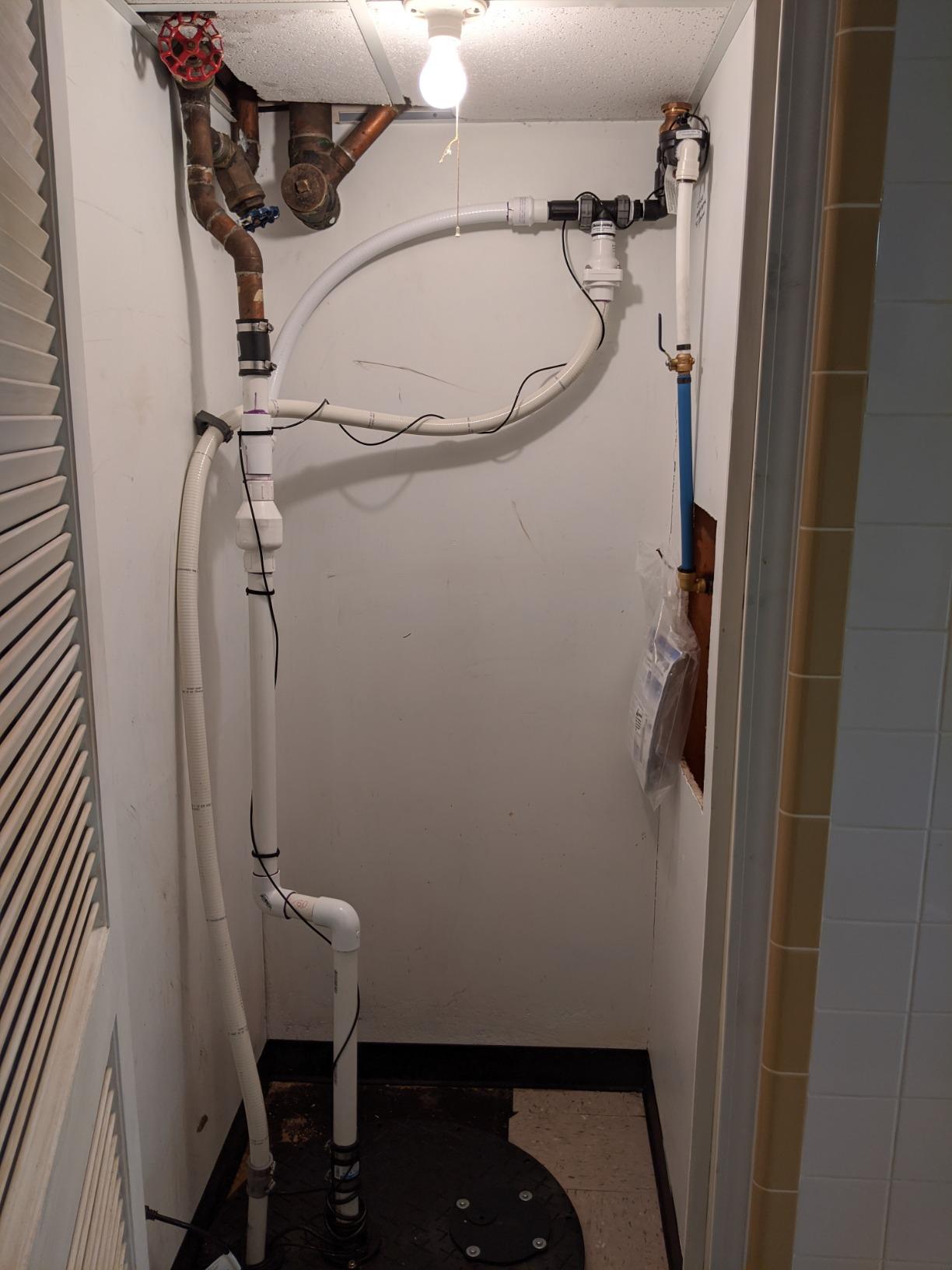 RB750-AVB with Back-flow Prevention Vacuum Breaker and Water Alarm | Automatic Sump Pump Backup System with High Water Alarm for Basement Flood Prevention, No Battery or Electricity Needed customer photo 2