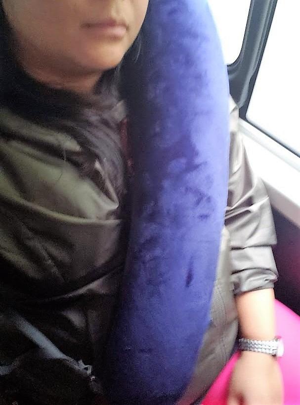 TRAVELREST Ultimate Inflatable Travel Pillow for Neck & Body - Blue customer photo 1