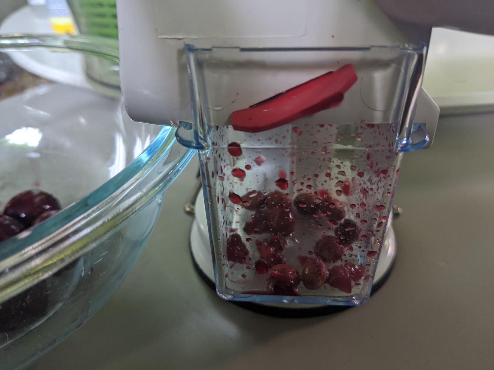 Norpro Deluxe Cherry Pitter Automatic Feed Tray, 1.75in/4.5cm, As Shown customer photo 1