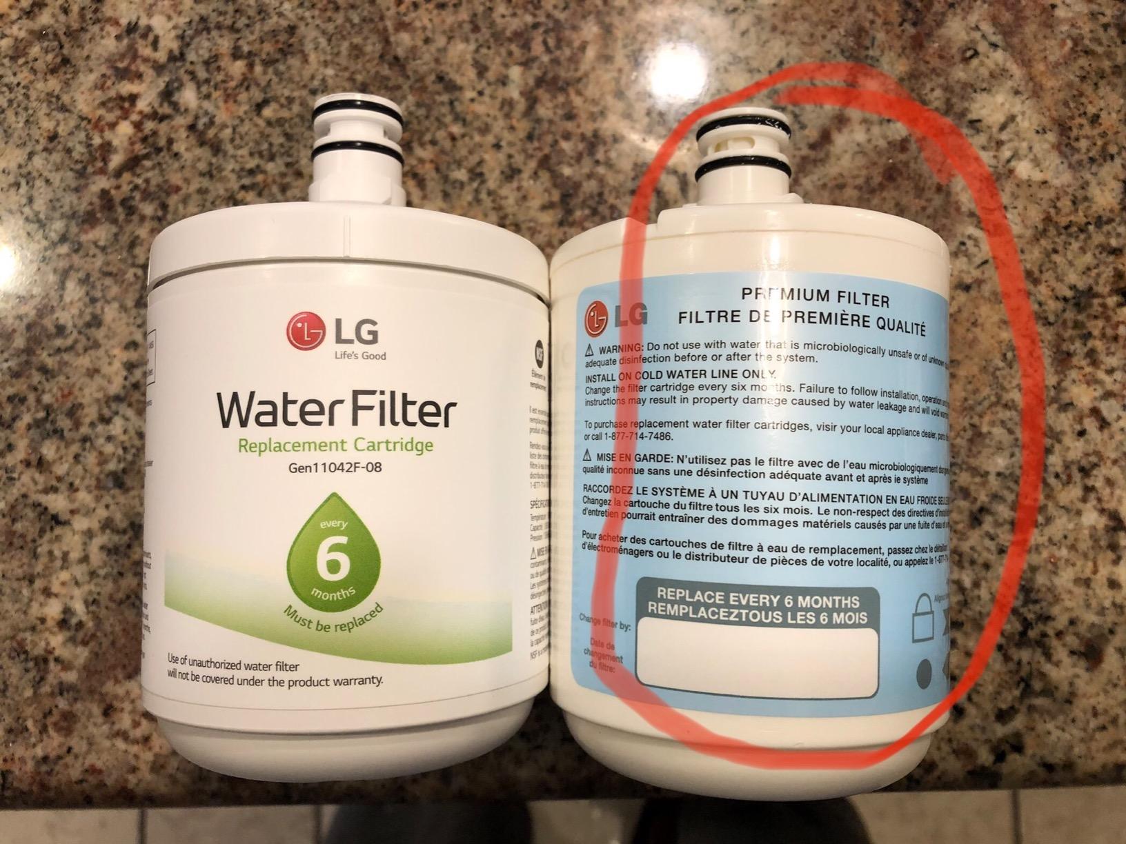 LG LT500P - 6 Month / 500 Gallon Capacity Replacement Refrigerator Water Filter (NSF42) customer photo 2