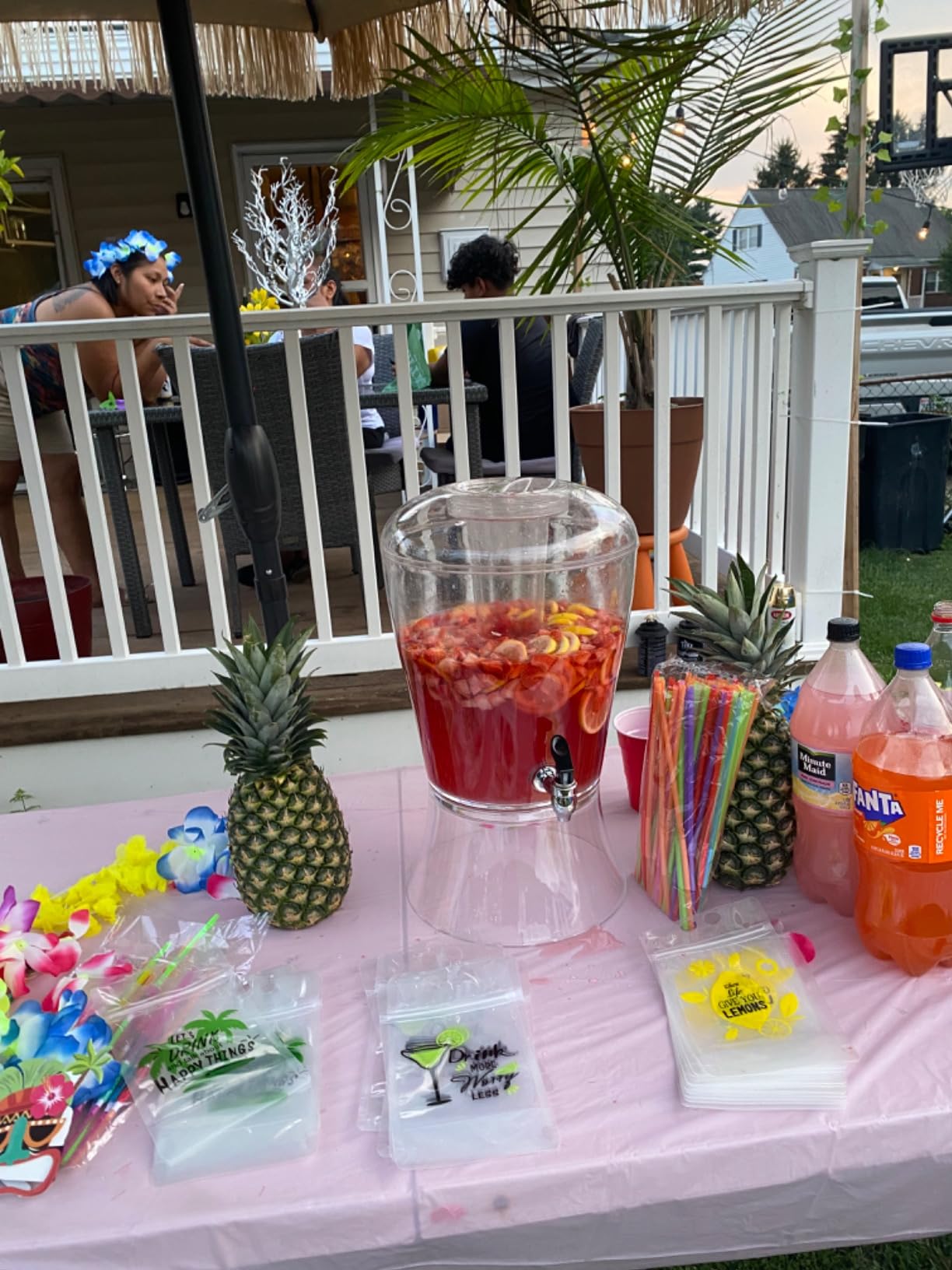 CreativeWare 3 Gallon Beverage Dispenser With Ice Cylinder And Fruit Infuser customer photo 1