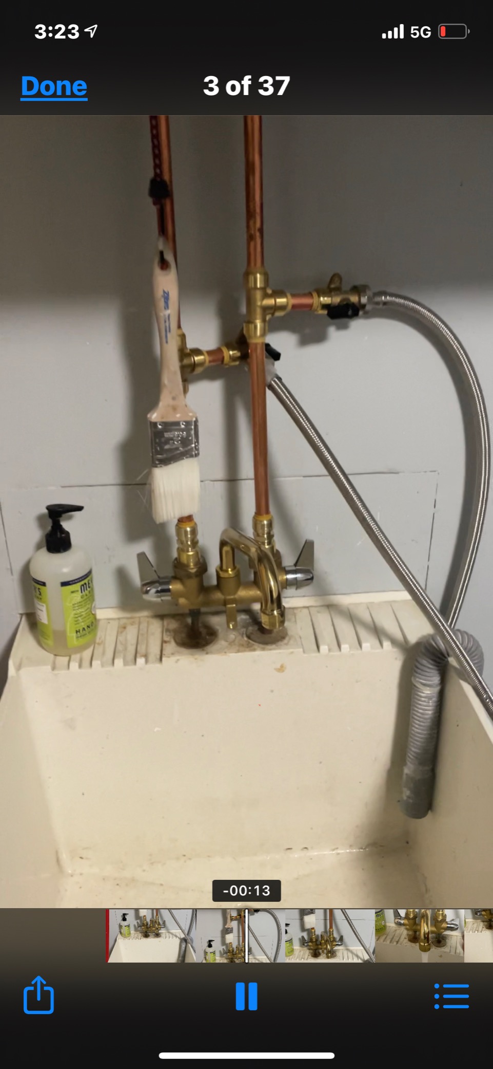 Homewerks Worldwide 3310-250-RB-B Rough Brass Laundry Faucet, No Size customer photo 1