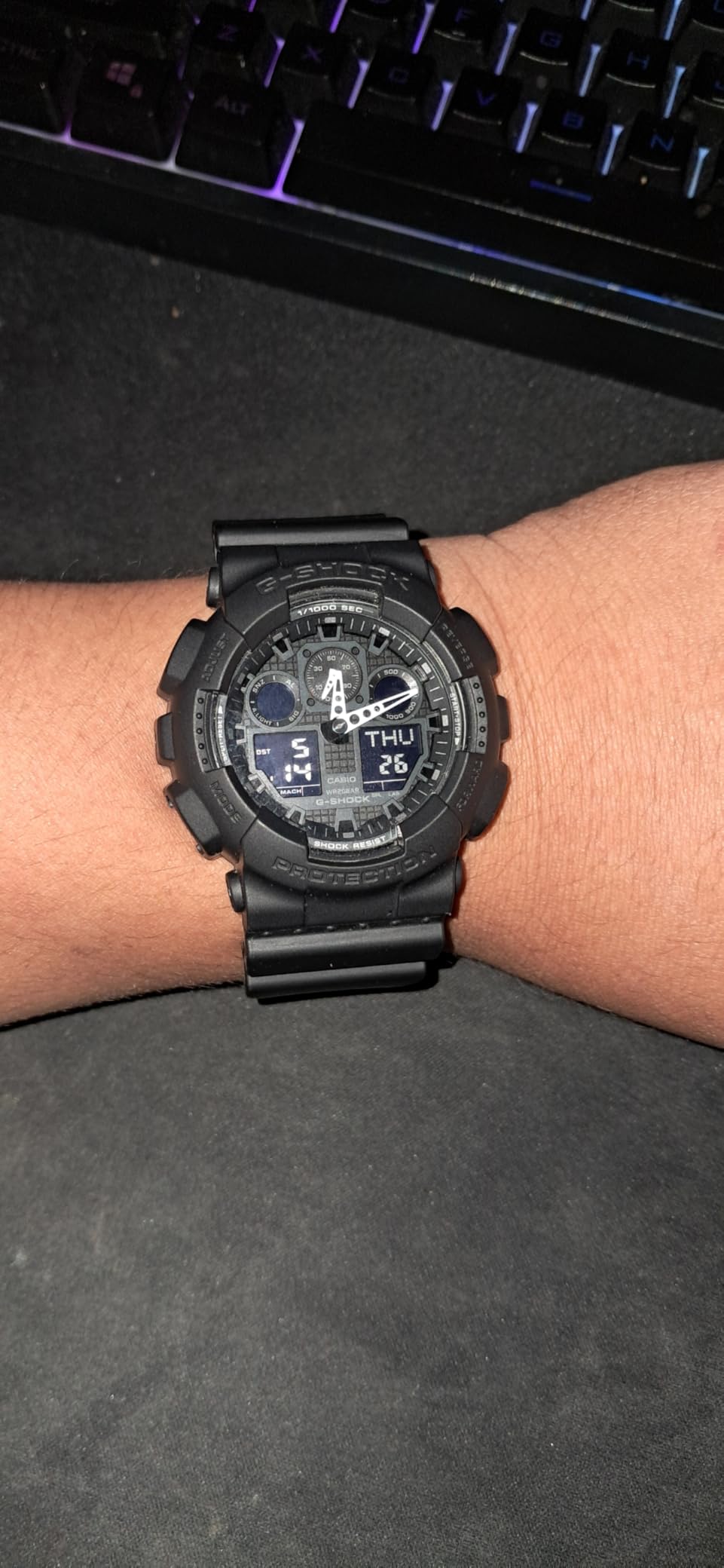 Casio G-Shock GA100-1A1 | Men's Tough Analog-Digital Watch | 200M Water Resistant | Shock & Magnetic Resistant | Sporty & Rugged Design customer photo 2