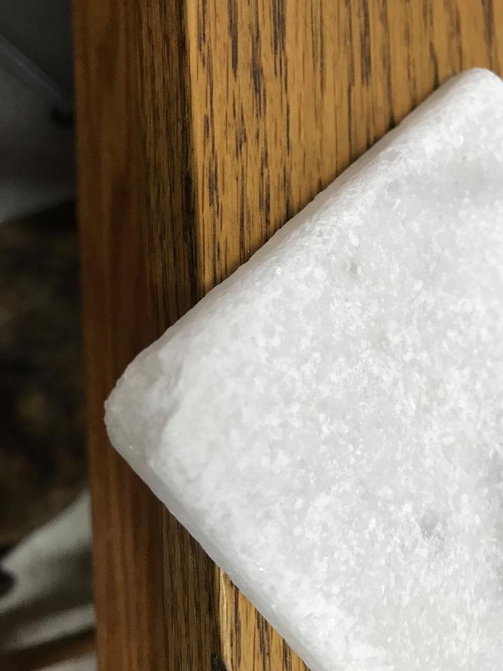 Tenedos Carrara Marble Italian White Bianco Carrera 4x4 Tumbled Tile – Natural Stone Square Marble Tile for Bathroom, Kitchen, Wall, Floor (9 Pieces Pack) customer photo 2