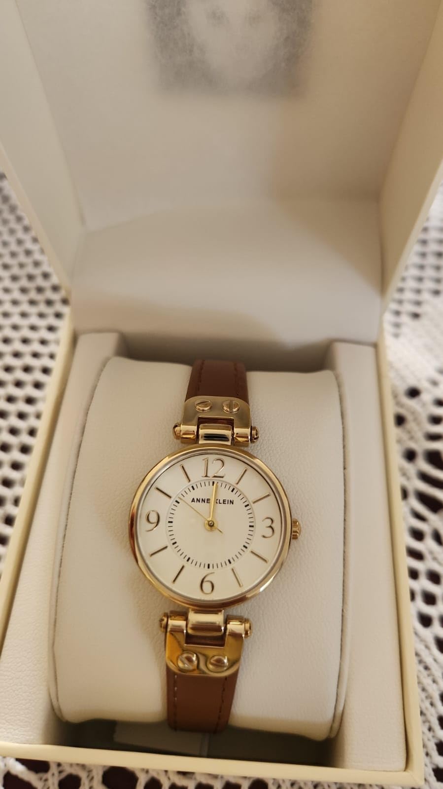 Anne Klein Women's Leather Strap Watch customer photo 2