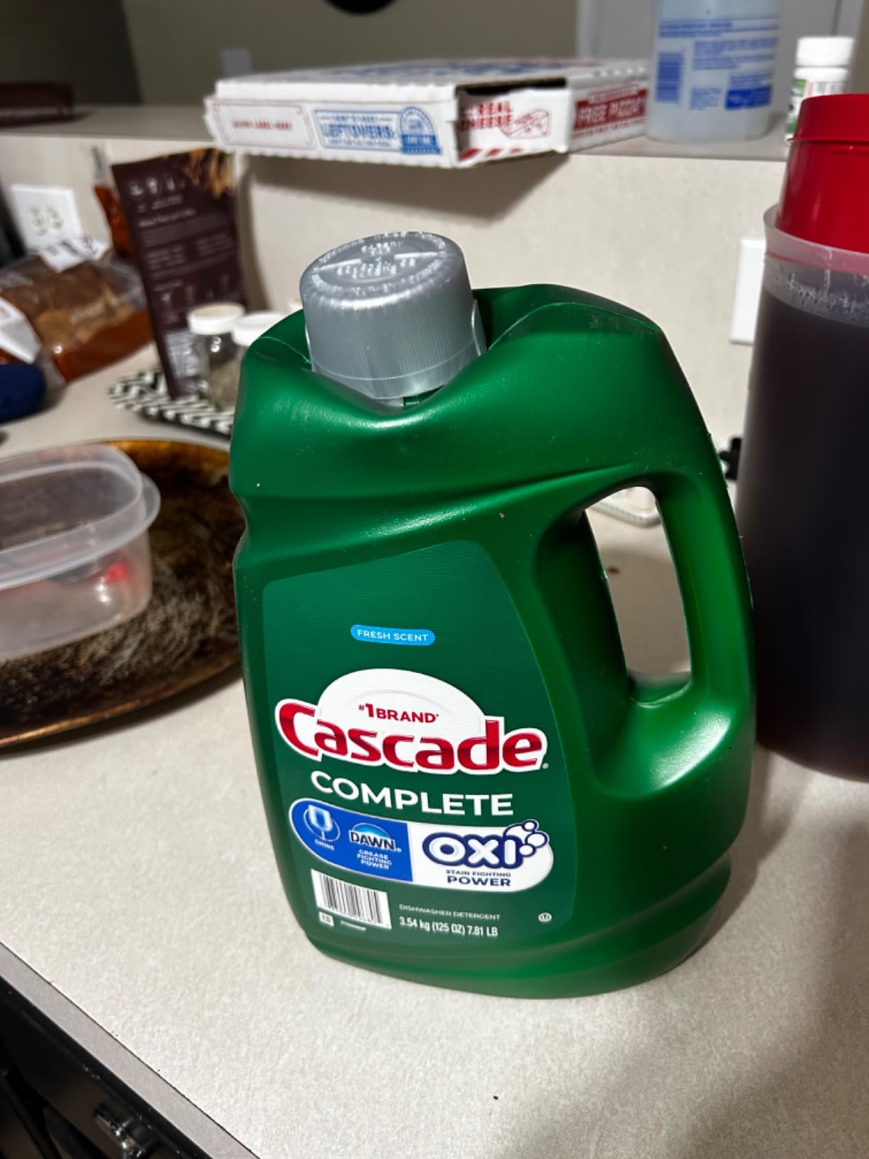 Cascade Advanced Power Dishwasher Detergent Gel, Fresh Scent, Dishwashing Detergent with Dawn Grease Fighting Power, 125 oz Plastic Bottle customer photo 2