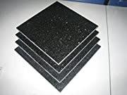 Tenedos Black Galaxy Granite Tile 12 x 12 Inches Polished – Natural Stone for Floor, Wall, Kitchen Countertops, Backsplash, Bathroom, and Shower Use customer photo 1