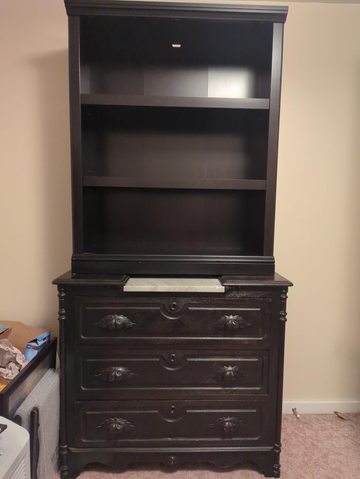 Sauder Miscellaneous Storage 3-Shelf Bookcase/ Book shelf, Select Cherry finish customer photo 1